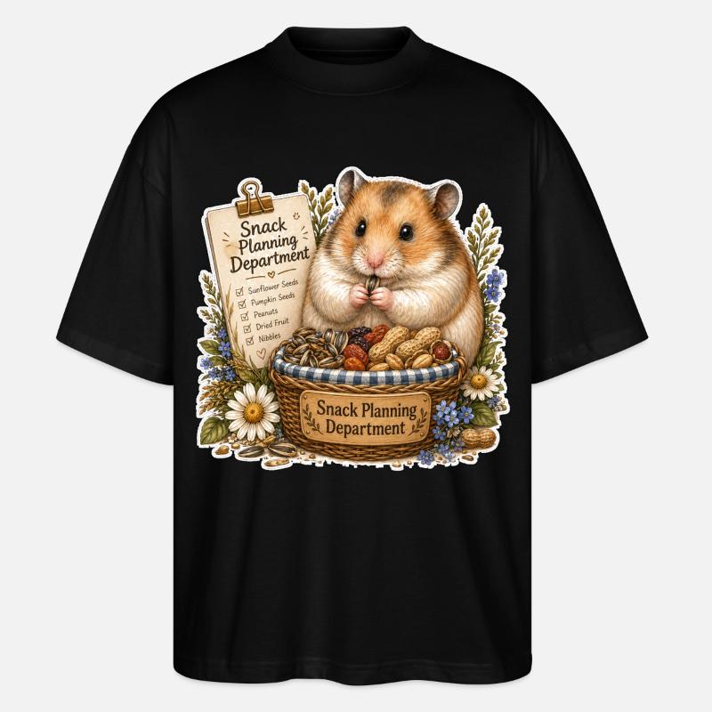 Snack Planning Department Snacks - Stanley/Stella Oversized Unisex Bio T-Shirt Blaster 2.0 - Schwarz