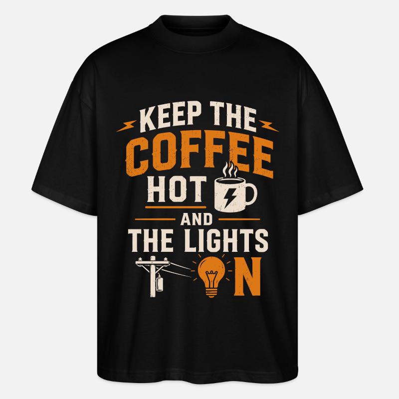 Fleißiger Monteur Kaffeesüchtig - Stanley/Stella Oversized Unisex Bio T-Shirt Blaster 2.0 - Schwarz