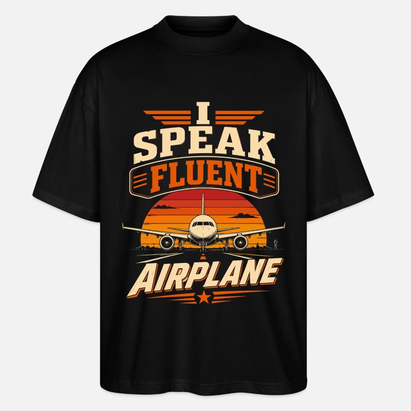 Flugzeug Mechanik Technik Und Luftfahrt - Stanley/Stella Oversized Unisex Bio T-Shirt Blaster 2.0 - Schwarz