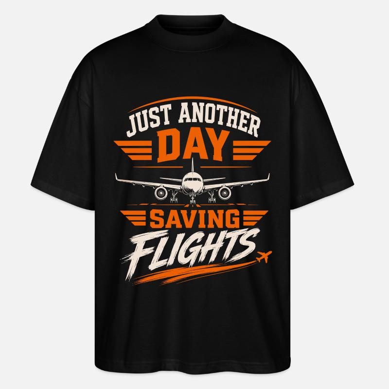 Luftfahrt Technik Wartung Flugzeug Profi - Stanley/Stella Oversized Unisex Bio T-Shirt Blaster 2.0 - Schwarz