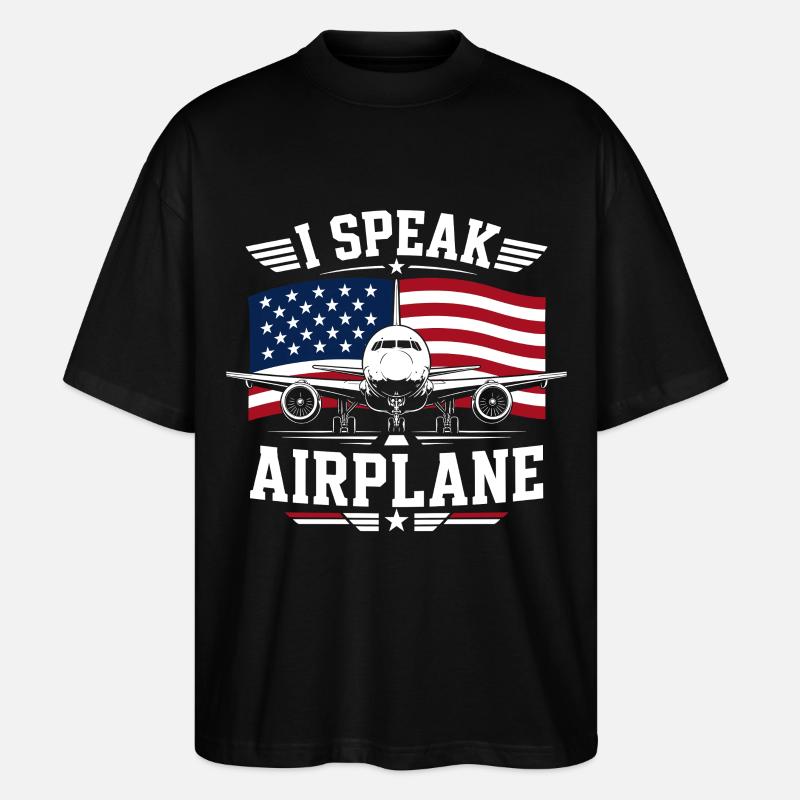 Flugzeug Wartung Techniker Luftfahrt - Stanley/Stella Oversized Unisex Bio T-Shirt Blaster 2.0 - Schwarz