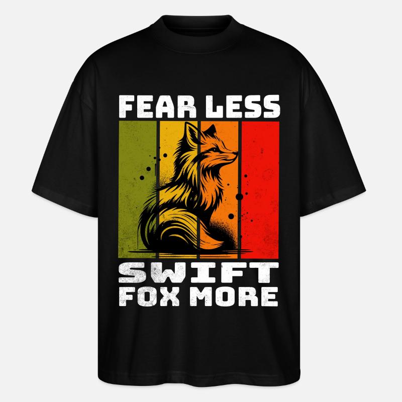 Renard Rapide Swiftfuchs - T-shirt bio Blaster 2.0 coupe oversize Stanley/Stella Unisexe - noir