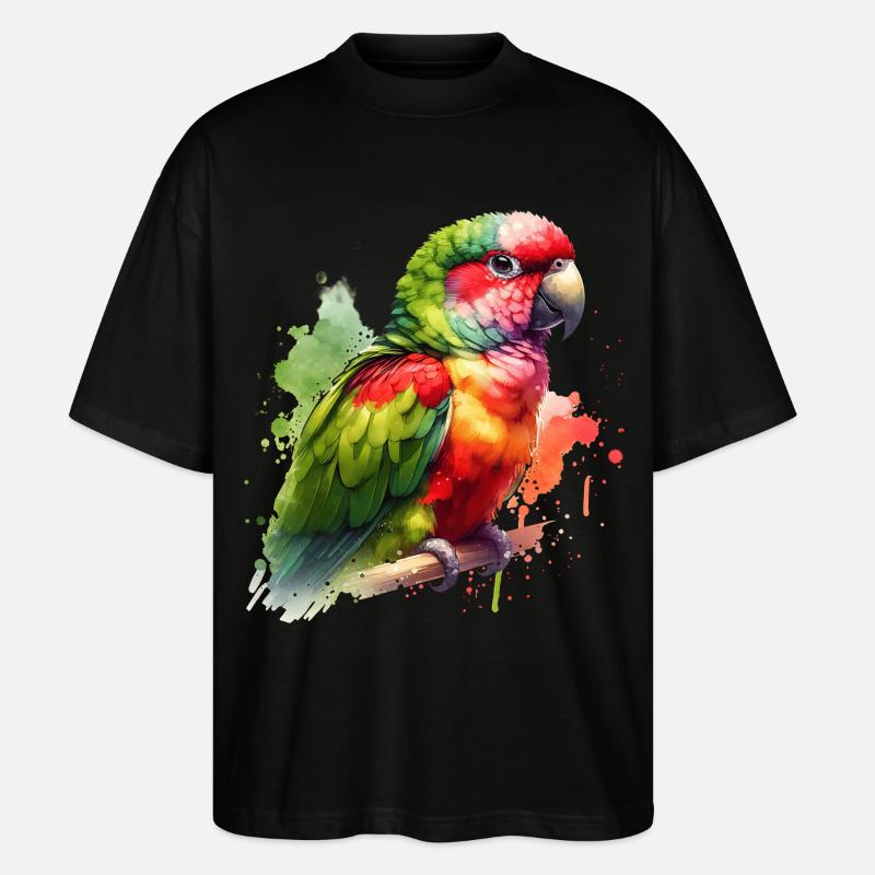 Alexandrasittich Geschenk - Stanley/Stella Oversized Unisex Bio T-Shirt Blaster 2.0 - Schwarz