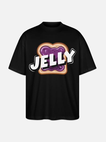 Peanut Butter & Jam Partner Look Design - Stanley/Stella Oversized Unisex Organic T-shirt Blaster 2.0 - black