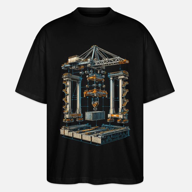 docker - T-shirt bio Blaster 2.0 coupe oversize Stanley/Stella Unisexe - noir