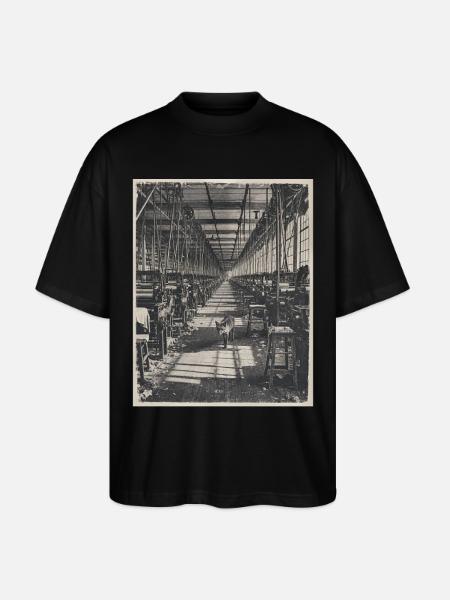 Lost Places Fox Retro Industria Crimini Animali - Maglietta articolo ecologico Unisex vestibilità oversize Stanley/Stella Blaster 2.0 - nero