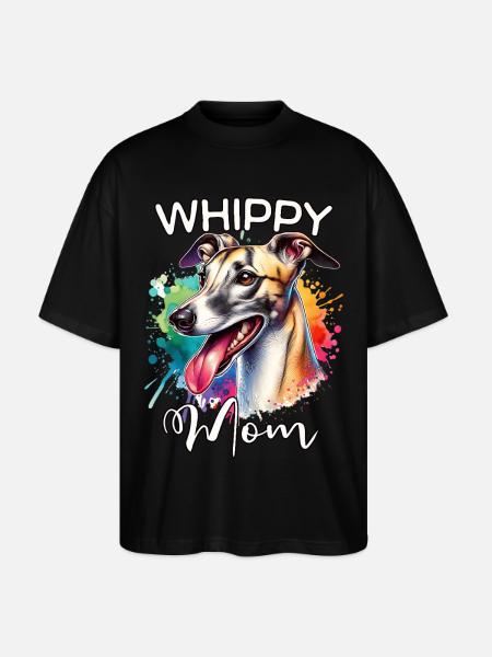 Windhund Mama - Stanley/Stella Oversized Unisex Bio T-Shirt Blaster 2.0 - Schwarz