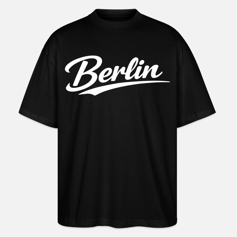 Berlin - Stanley/Stella Oversized Unisex Bio T-Shirt Blaster 2.0 - Schwarz