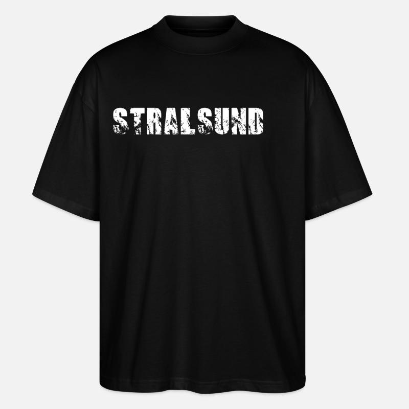 Stralsund - Stanley/Stella Oversized Unisex Bio T-Shirt Blaster 2.0 - Schwarz