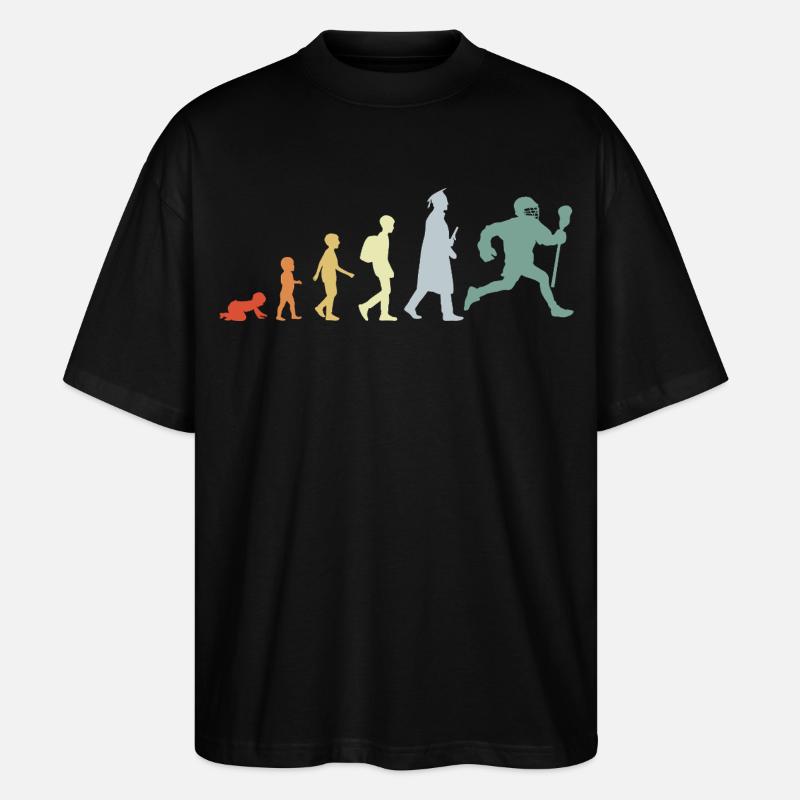 Évolution d’un joueur de crosse - T-shirt bio Blaster 2.0 coupe oversize Stanley/Stella Unisexe - noir