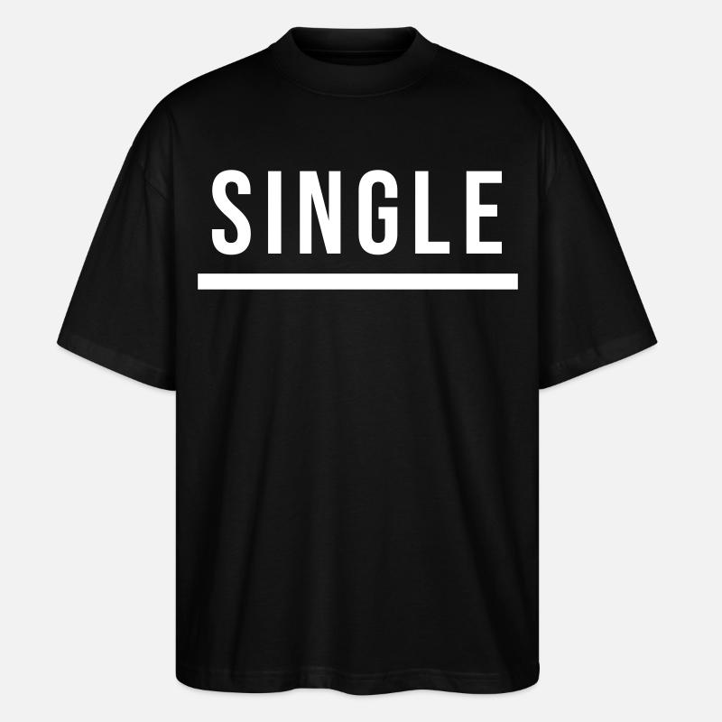 Single Statement Geschenk - Stanley/Stella Oversized Unisex Bio T-Shirt Blaster 2.0 - Schwarz
