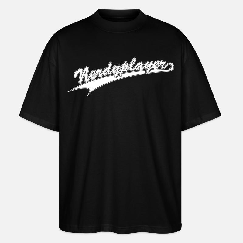 NERDY pour toujours - Nerdyplayer - T-shirt bio Blaster 2.0 coupe oversize Stanley/Stella Unisexe - noir