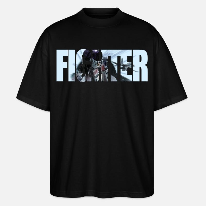 Kämpe - Ekologisk Oversized T-shirt Unisex Stanley/Stella Blaster 2.0 - svart