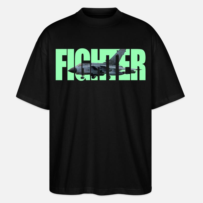 Fighter Tornado - Stanley/Stella Oversized Unisex Bio T-Shirt Blaster 2.0 - Schwarz