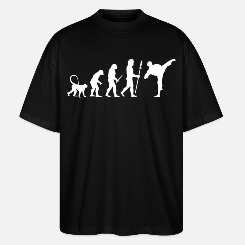 Évolution du karaté - T-shirt bio Blaster 2.0 coupe oversize Stanley/Stella Unisexe - noir