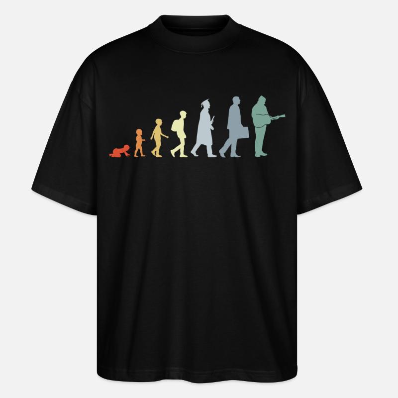 Gitarrist Evolution - Stanley/Stella Oversized Unisex Bio T-Shirt Blaster 2.0 - Schwarz