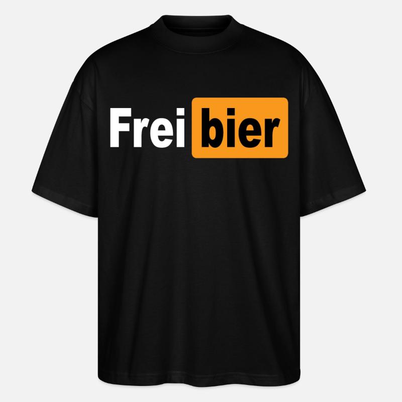 FREIBIER - Stanley/Stella Oversized Unisex Bio T-Shirt Blaster 2.0 - Schwarz