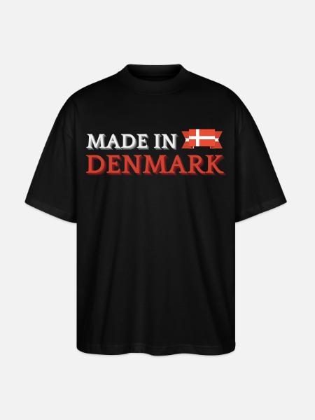 Made in Denmark, Danish pride - Stanley/Stella Oversized Unisex Organic T-shirt Blaster 2.0 - black