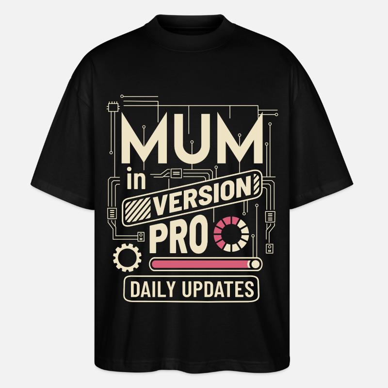 MAMAN VERSION PRO - T-shirt bio Blaster 2.0 coupe oversize Stanley/Stella Unisexe - noir