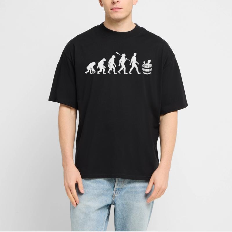 Evolution - Eisbader - Winterbaden - Eisbaden Stanley/Stella Oversized Unisex Organic T-shirt Blaster 2.0