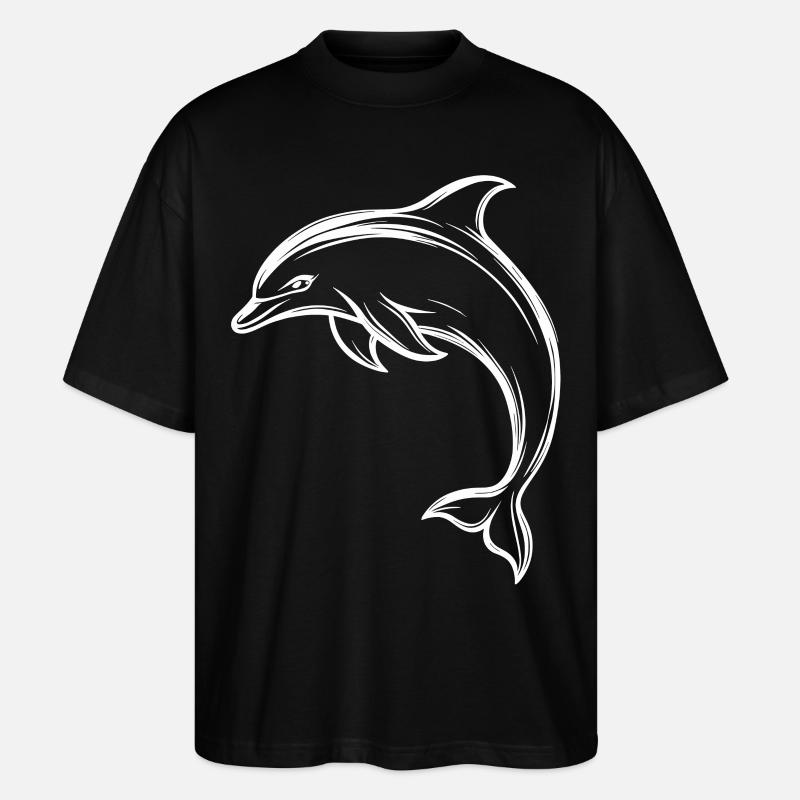Dauphin, Mignon Dauphin - T-shirt bio Blaster 2.0 coupe oversize Stanley/Stella Unisexe - noir