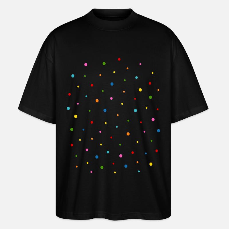 Konfetti - Stanley/Stella Oversized Unisex Bio T-Shirt Blaster 2.0 - Schwarz