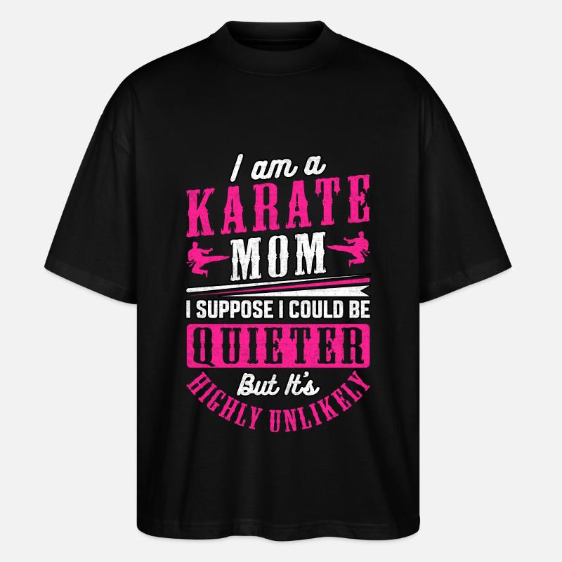 Karate Mama - Stanley/Stella Oversized Unisex Bio T-Shirt Blaster 2.0 - Schwarz