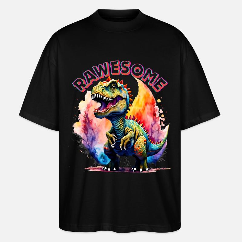 RAWRSOME - Stanley/Stella Oversized Unisex Bio T-Shirt Blaster 2.0 - Schwarz