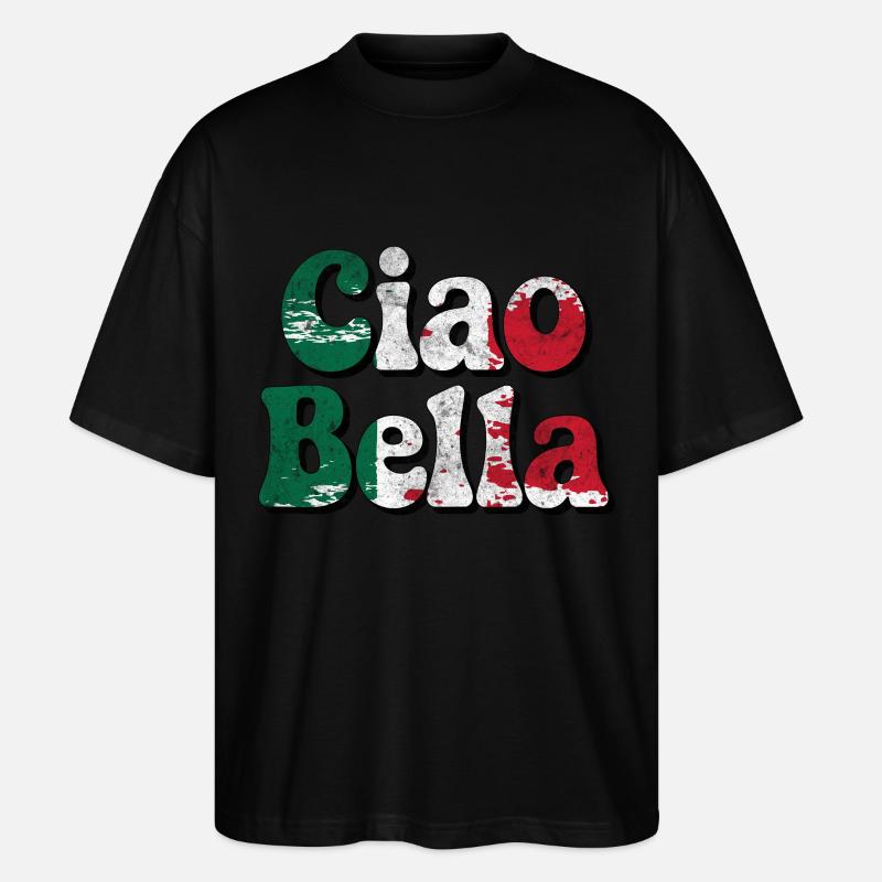 Ciao Bella - Stanley/Stella Oversized Unisex Bio T-Shirt Blaster 2.0 - Schwarz