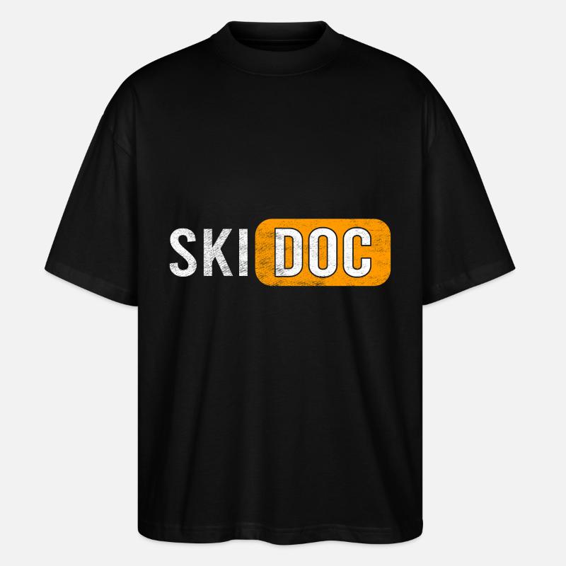 Ski Doc Wintersport - Stanley/Stella Oversized Unisex Bio T-Shirt Blaster 2.0 - Schwarz