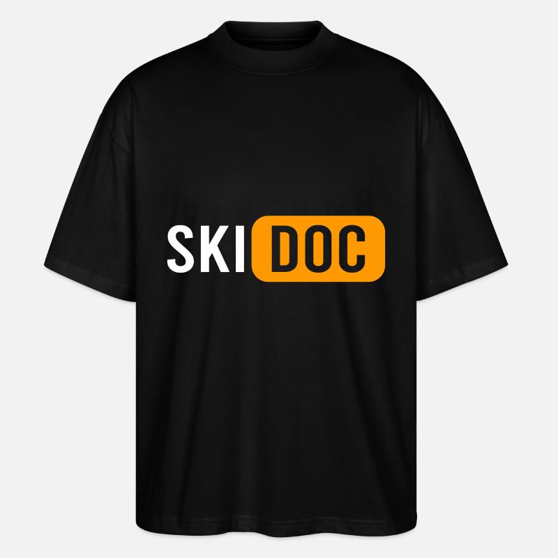 Ski Doc Wintersport - Stanley/Stella Oversized Unisex Bio T-Shirt Blaster 2.0 - Schwarz