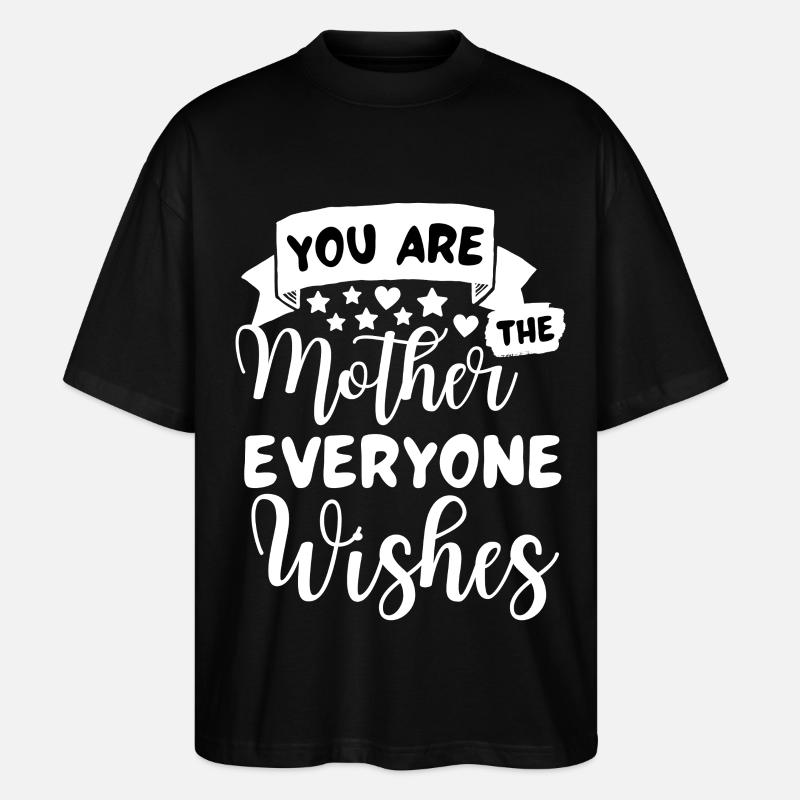 Beste Mama Spruch Mutter Sprüche - Stanley/Stella Oversized Unisex Bio T-Shirt Blaster 2.0 - Schwarz