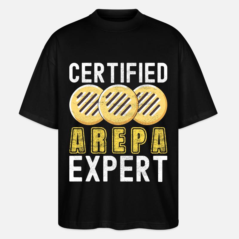 Venezolanische Arepas - Stanley/Stella Oversized Unisex Bio T-Shirt Blaster 2.0 - Schwarz