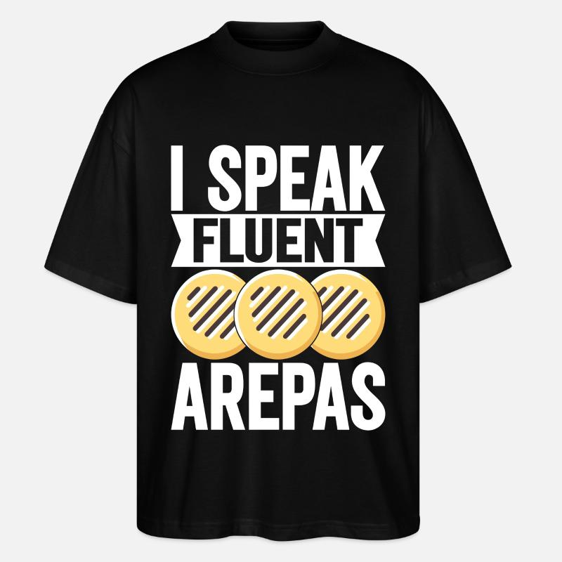Venezolanische Arepas - Stanley/Stella Oversized Unisex Bio T-Shirt Blaster 2.0 - Schwarz