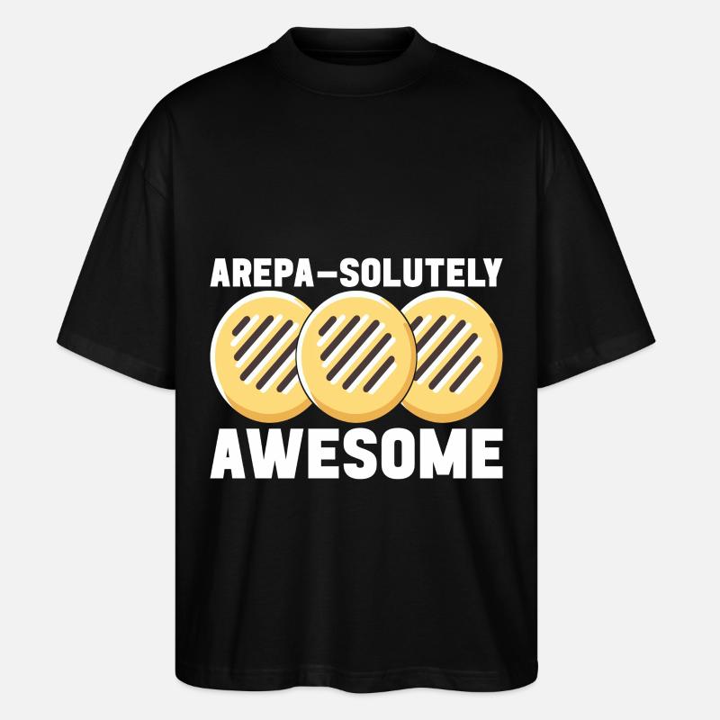 Venezolanische Arepas - Stanley/Stella Oversized Unisex Bio T-Shirt Blaster 2.0 - Schwarz