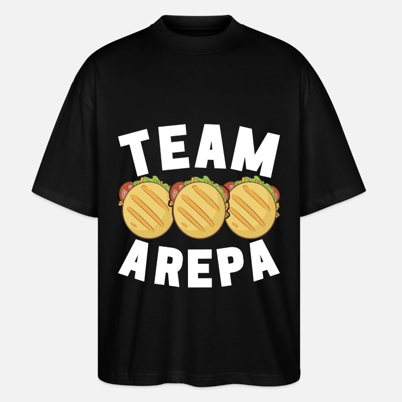 Venezolanische Arepas - Stanley/Stella Oversized Unisex Bio T-Shirt Blaster 2.0 - Schwarz