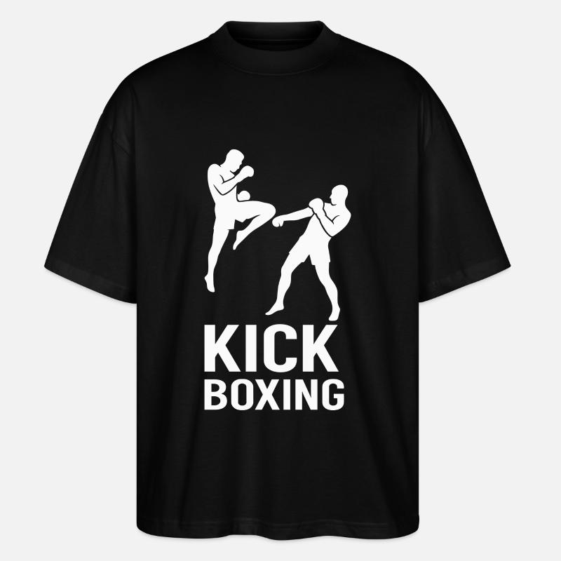 Kickboxing Fighters - Stanley/Stella Oversized Unisex Bio T-Shirt Blaster 2.0 - Schwarz