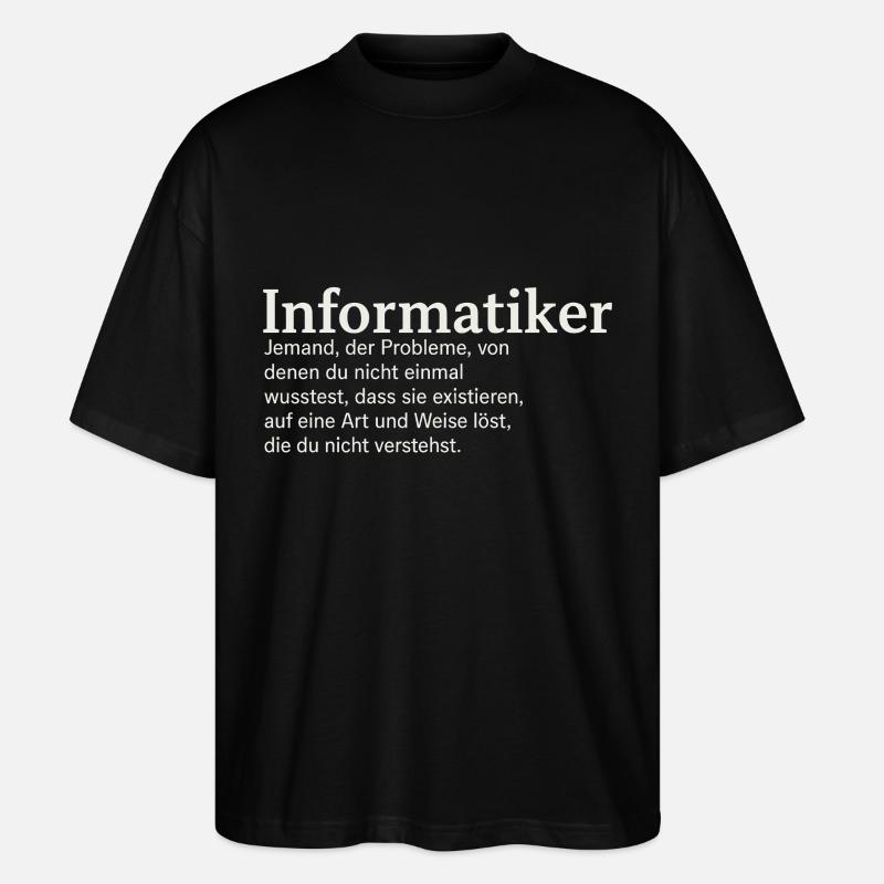 Computer scientist definition funny - Stanley/Stella Oversized Unisex Organic T-shirt Blaster 2.0 - black