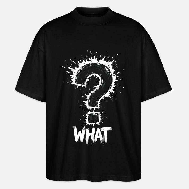 Quel point d’interrogation Splash - T-shirt bio Blaster 2.0 coupe oversize Stanley/Stella Unisexe - noir