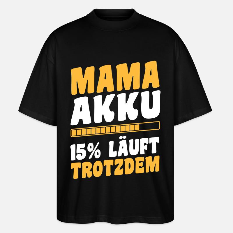 Mère Équipe Maman - T-shirt bio Blaster 2.0 coupe oversize Stanley/Stella Unisexe - noir