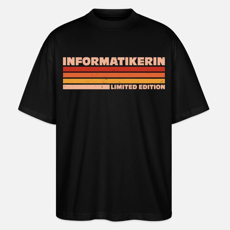 Informatikerin Informatiker Programmiererin - Stanley/Stella Oversized Unisex Bio T-Shirt Blaster 2.0 - Schwarz