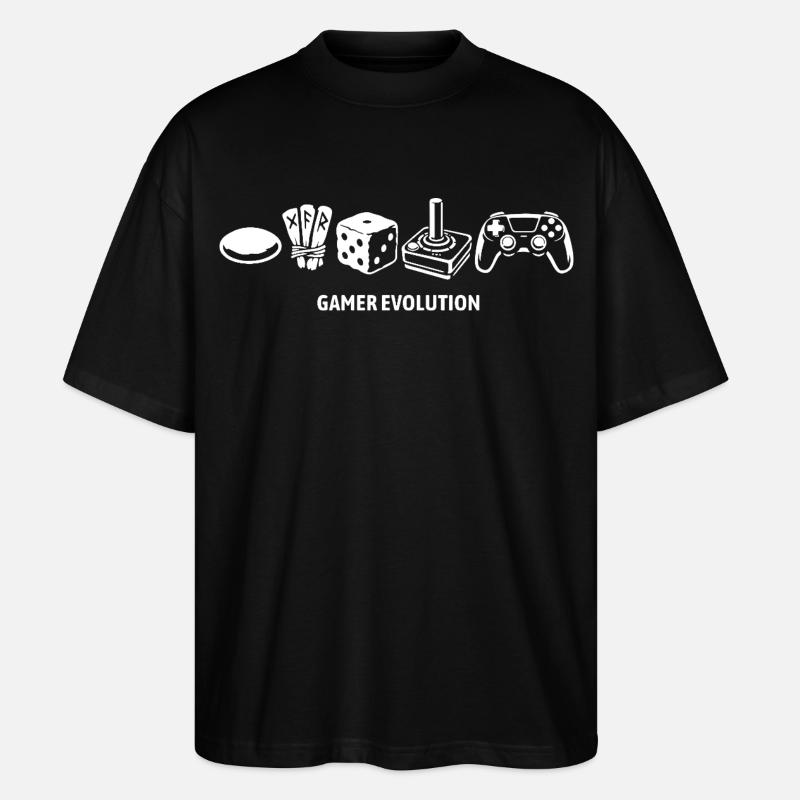 Évolution des contrôleurs | Joueurs - T-shirt bio Blaster 2.0 coupe oversize Stanley/Stella Unisexe - noir