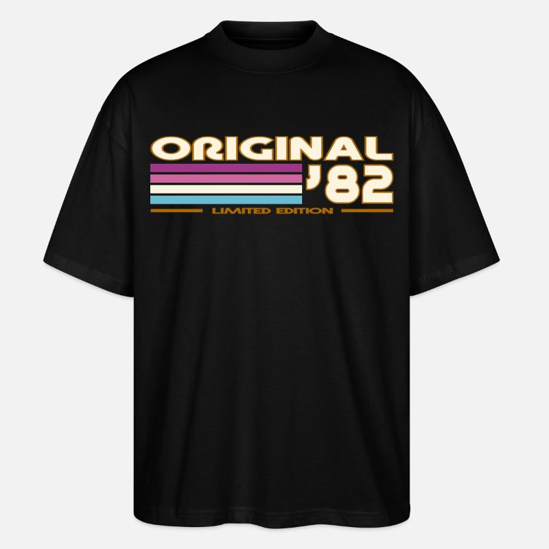 1982 - Stanley/Stella Oversized Unisex Bio T-Shirt Blaster 2.0 - Schwarz