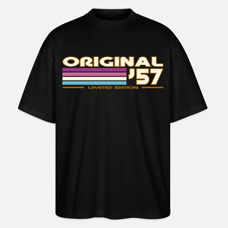1957 - Stanley/Stella Oversized Unisex Bio T-Shirt Blaster 2.0 - Schwarz