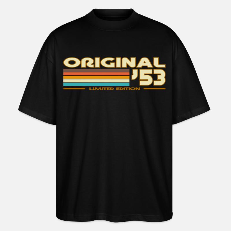 1953 - Stanley/Stella Oversized Unisex Bio T-Shirt Blaster 2.0 - Schwarz