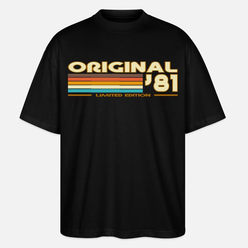 1981 - T-shirt bio Blaster 2.0 coupe oversize Stanley/Stella Unisexe - noir