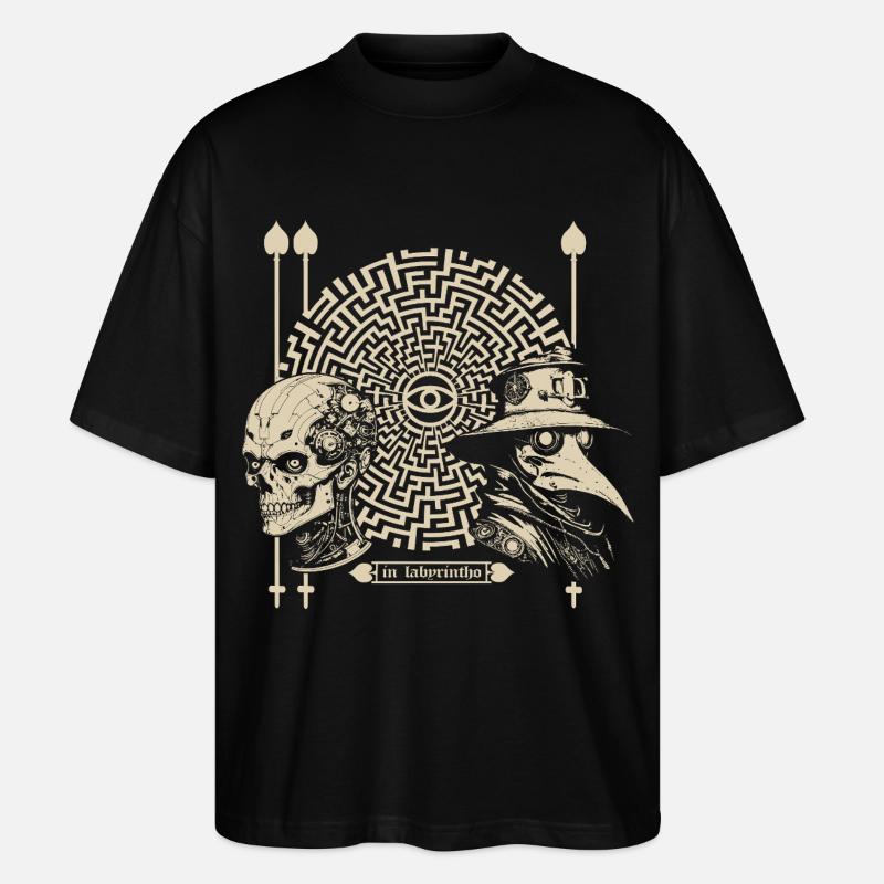 à labyrintho - T-shirt bio Blaster 2.0 coupe oversize Stanley/Stella Unisexe - noir