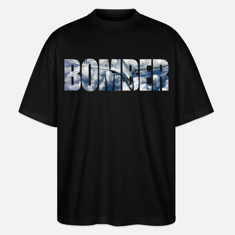 Bomber B-1B Lancer - Stanley/Stella Oversized Unisex Bio T-Shirt Blaster 2.0 - Schwarz