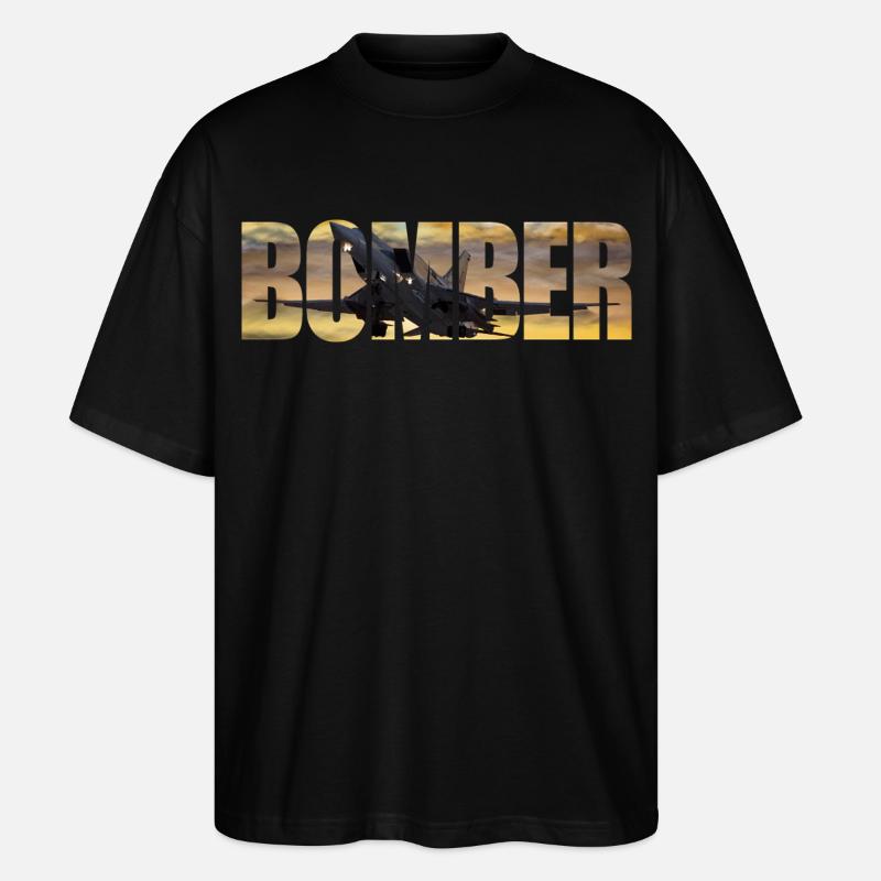 bombardier Tu-22 M3 - T-shirt bio Blaster 2.0 coupe oversize Stanley/Stella Unisexe - noir