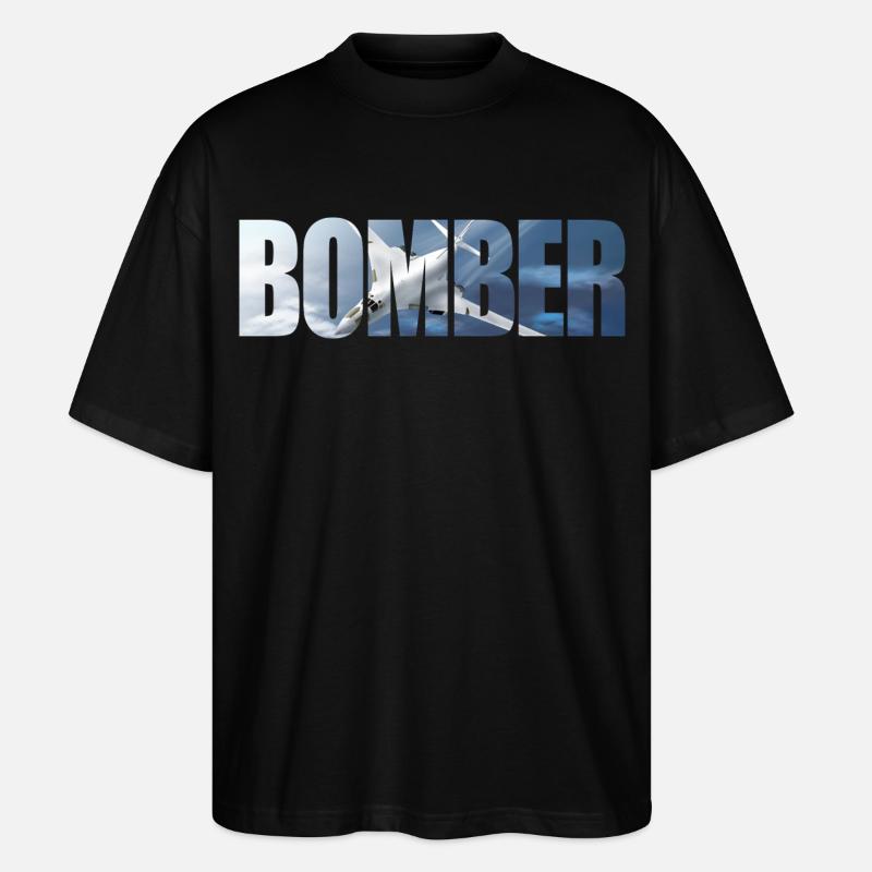 Bomber Tu-160 - Stanley/Stella Oversized Unisex Bio T-Shirt Blaster 2.0 - Schwarz